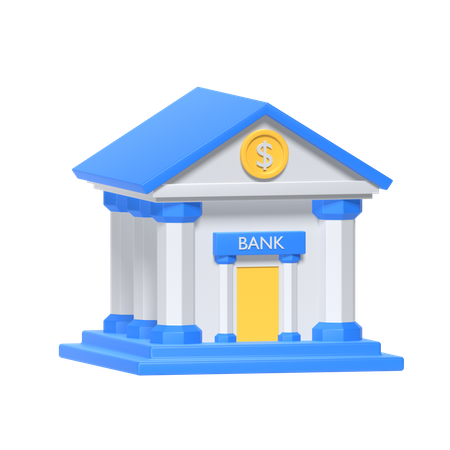 Banque  3D Icon