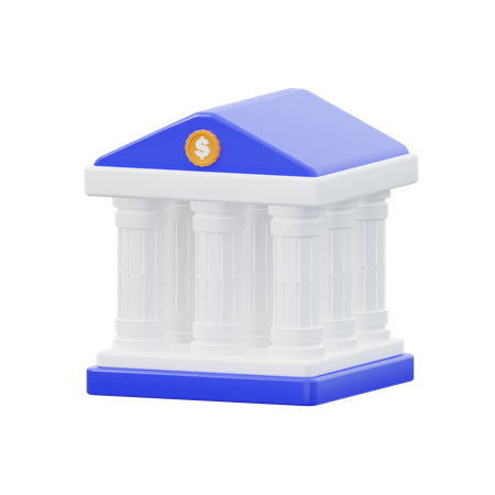 Banque  3D Icon