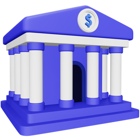 Banque  3D Icon