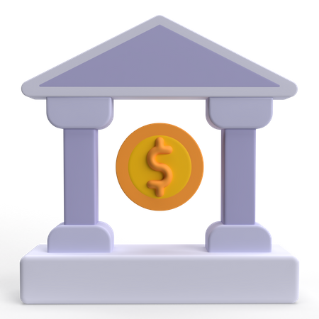 Banque  3D Icon