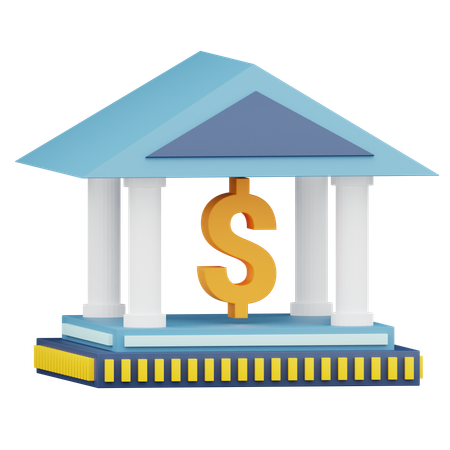 Banque  3D Icon