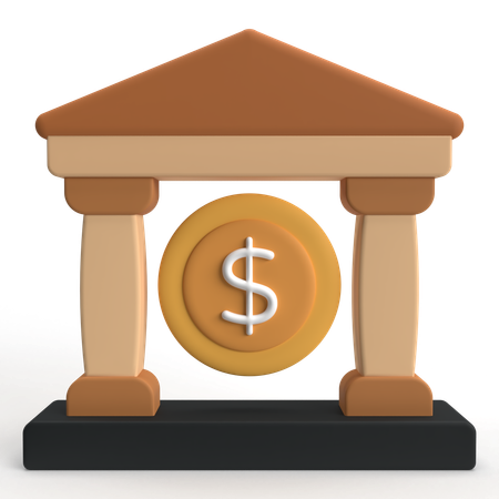 Banque  3D Icon