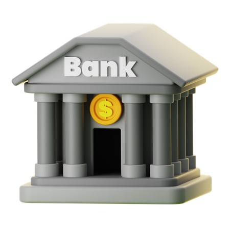 Architecture bancaire  3D Icon