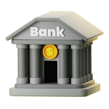 Architecture bancaire  3D Icon