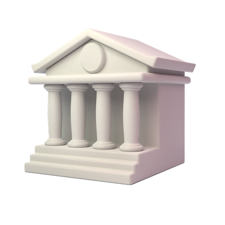 Architecture bancaire  3D Icon