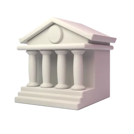 Architecture bancaire  3D Icon