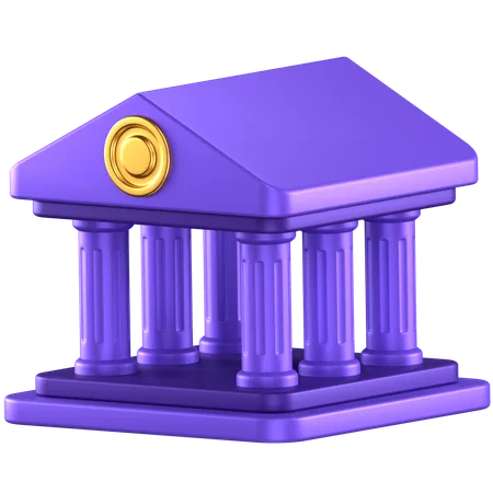 Architecture bancaire  3D Icon