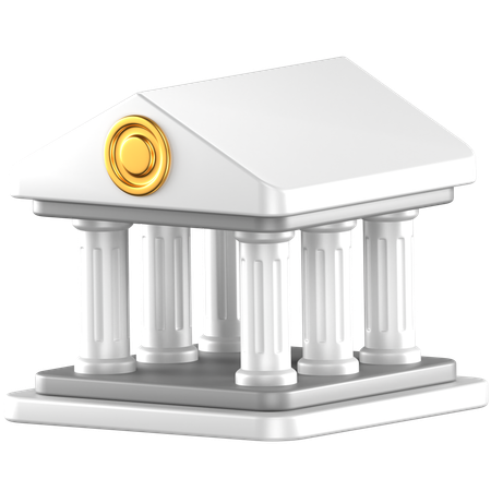 Architecture bancaire  3D Icon