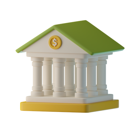 Architecture bancaire  3D Icon