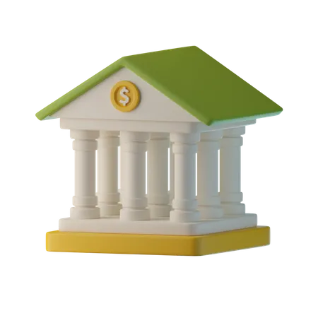 Architecture bancaire  3D Icon