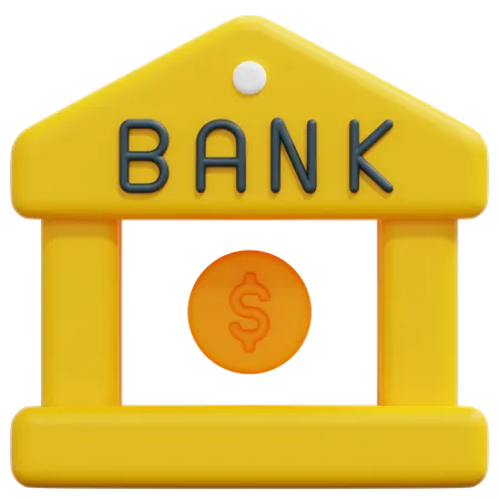 Architecture bancaire  3D Icon