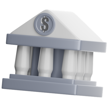 Banque centrale  3D Icon