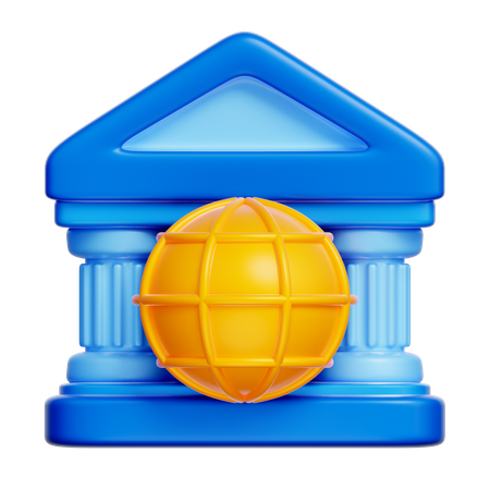 Banque centrale  3D Icon