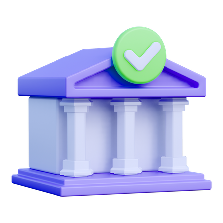 Banque Terminé  3D Icon