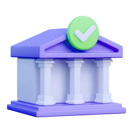 Banque Terminé  3D Icon