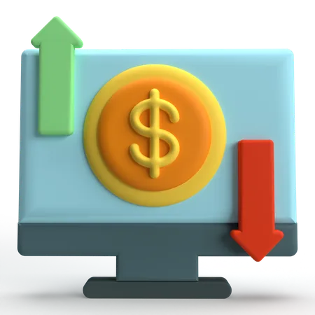 Services bancaires en ligne  3D Icon