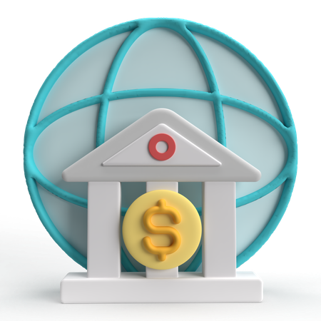 Services bancaires en ligne  3D Icon