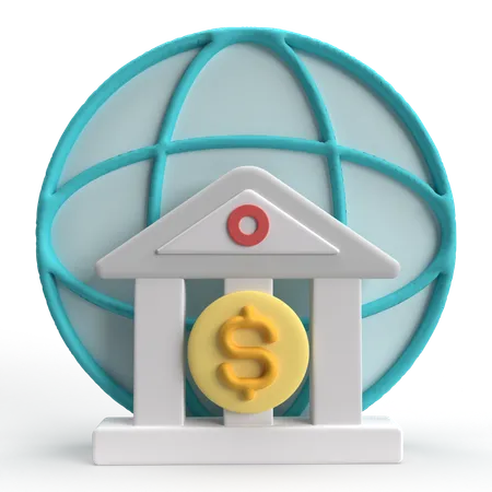 Services bancaires en ligne  3D Icon