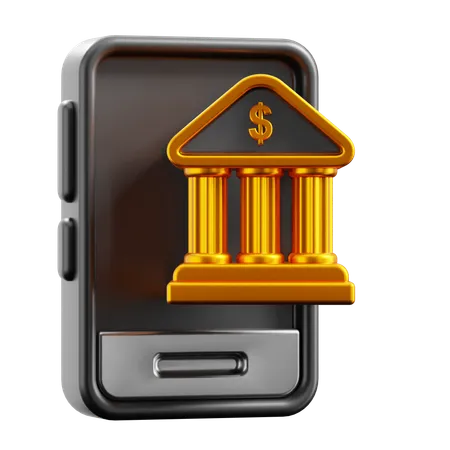 Banque en ligne  3D Icon