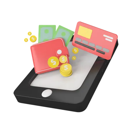 Services bancaires en ligne  3D Icon