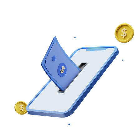 Services bancaires en ligne  3D Icon