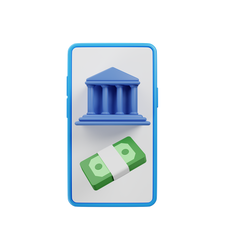 Services bancaires en ligne  3D Icon