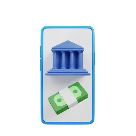 Services bancaires en ligne  3D Icon