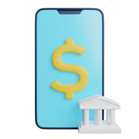 Services bancaires en ligne  3D Icon