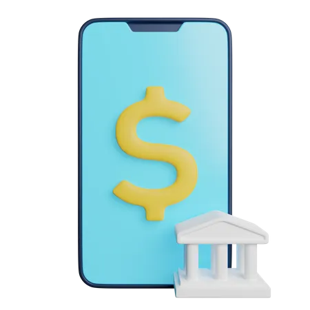 Services bancaires en ligne  3D Icon