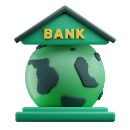 Banque mondiale  3D Icon