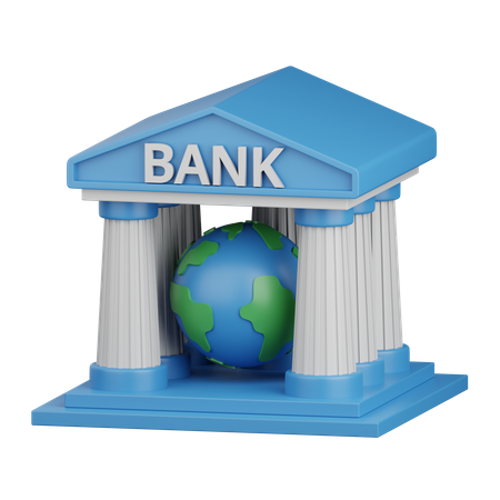 Banque mondiale  3D Icon