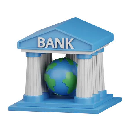 Banque mondiale  3D Icon