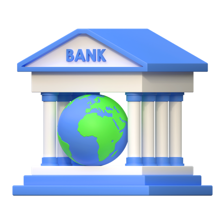 Banque mondiale  3D Icon