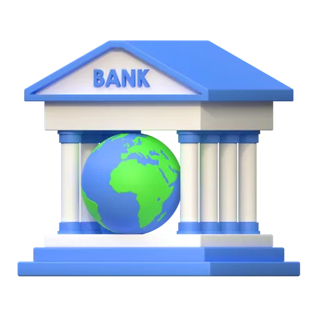 Banque mondiale  3D Icon