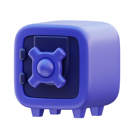 Banque sécurisée  3D Icon