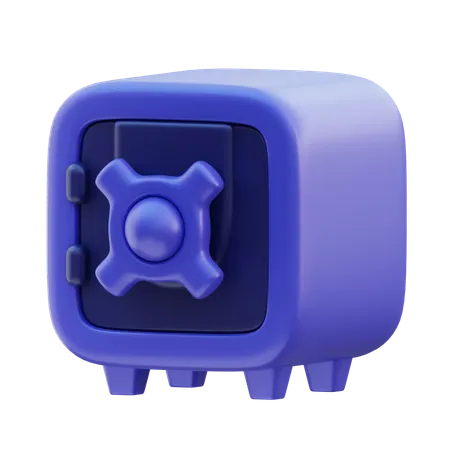 Banque sécurisée  3D Icon