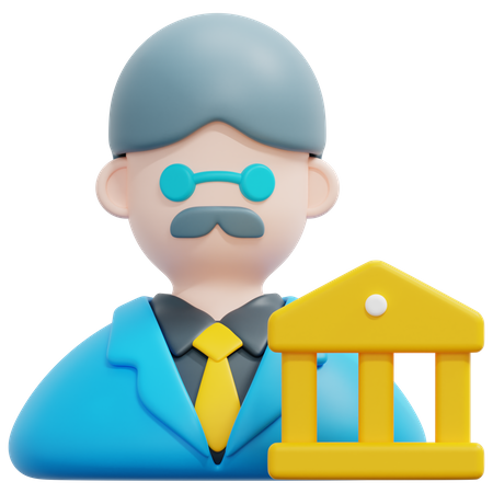 Banquier  3D Icon