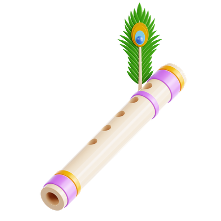 Bansuri Flute  3D Icon