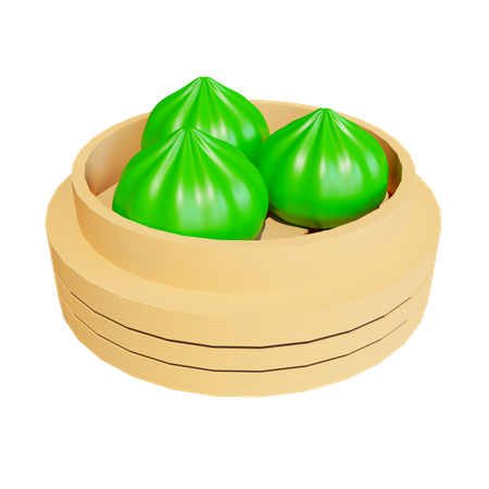 Bao Zi Pandan  3D Icon