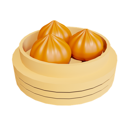 Bao Zi Salted Egg  3D Icon