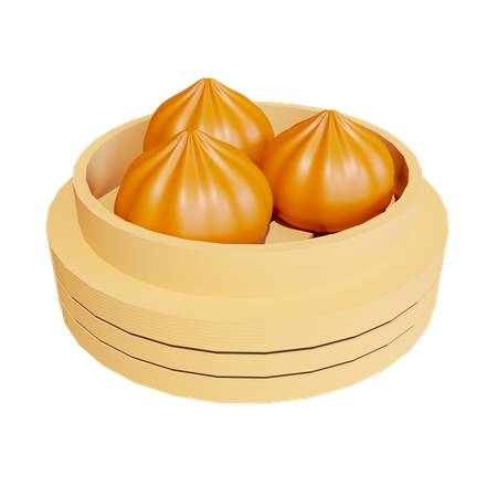 Bao Zi Salted Egg  3D Icon