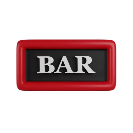 Bar  3D Icon