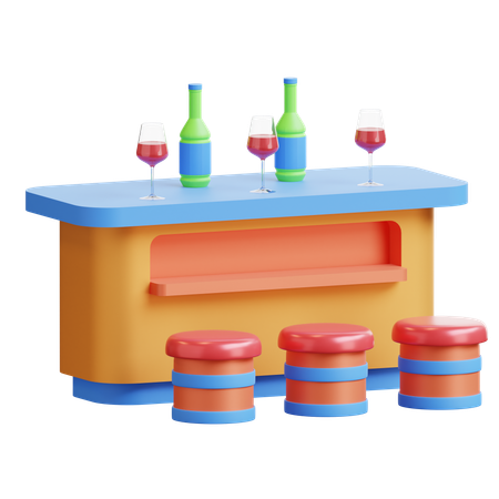 Bar  3D Icon