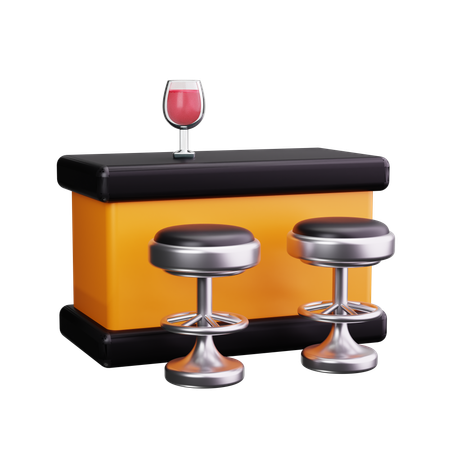 Bar à cocktails  3D Icon