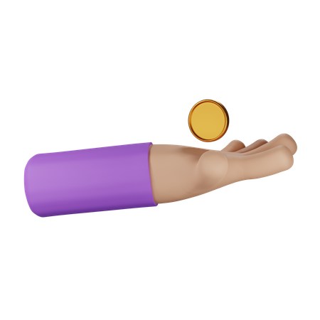 Bar bezahlen  3D Illustration