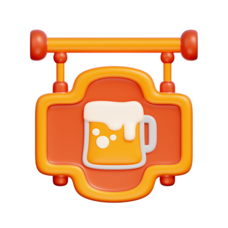 Placa de bar  3D Icon