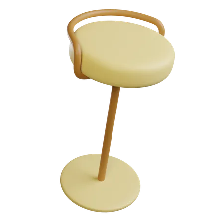3 D Illustration Of Bar Chair 3D Icon