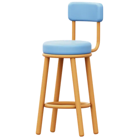 Bar Chair  3D Icon