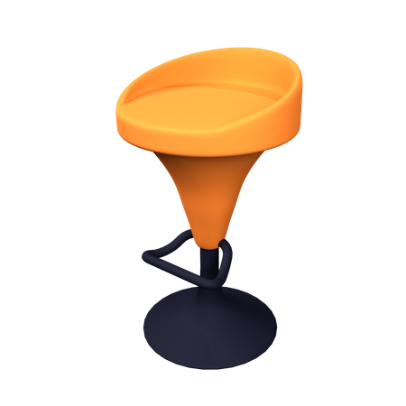 Bar Chair  3D Icon