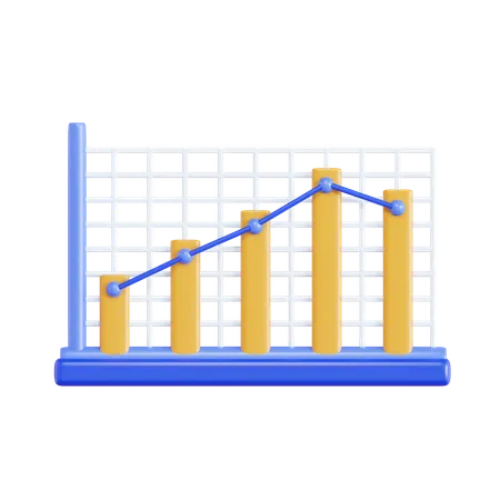 Bar Chart  3D Icon
